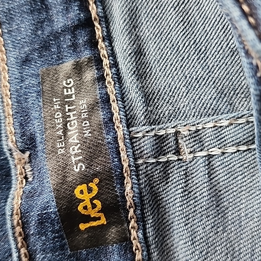 Lee Ladies Straight Leg Jeans - Picture 7 of 8